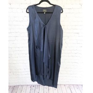 Adrianna Papell Dark Blue Asymmetrical Dress